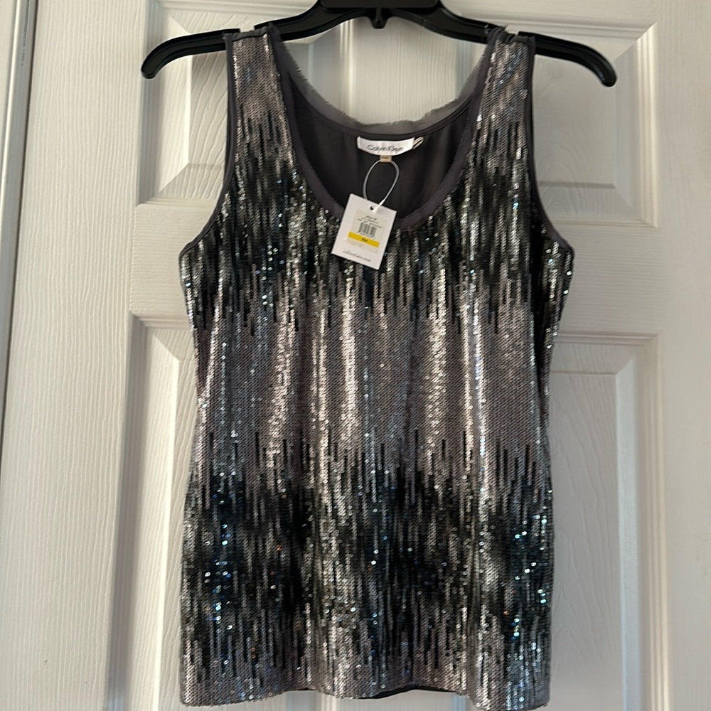 Stunning Calvin Klein sequin tank top
